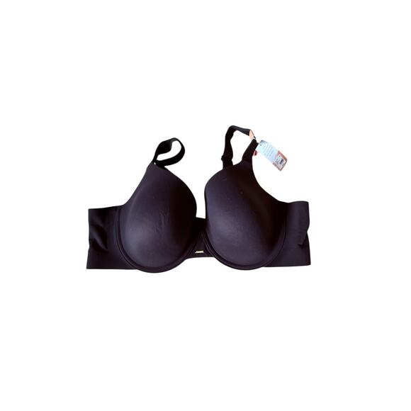 Cacique Modern Luxe Black Bra 44C Lightly Lined Full Coverage NWT $58.95 - Picture 1 of 6
